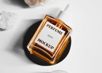 Perfume Flacon Bottle Mockup