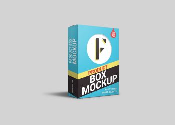 Product Packaging Box PSD Mockup