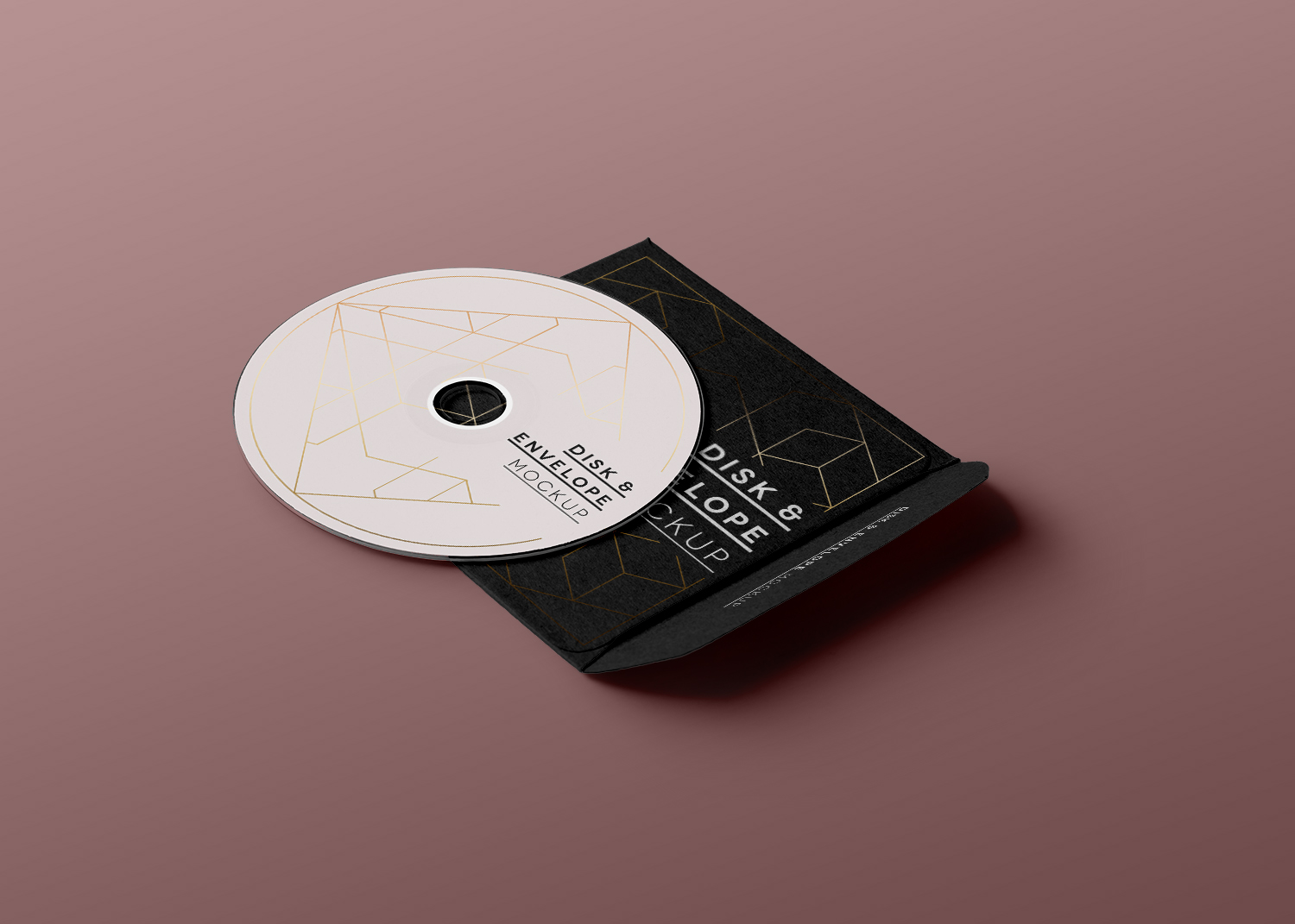 Psd CD Disk Sleeve Mockup