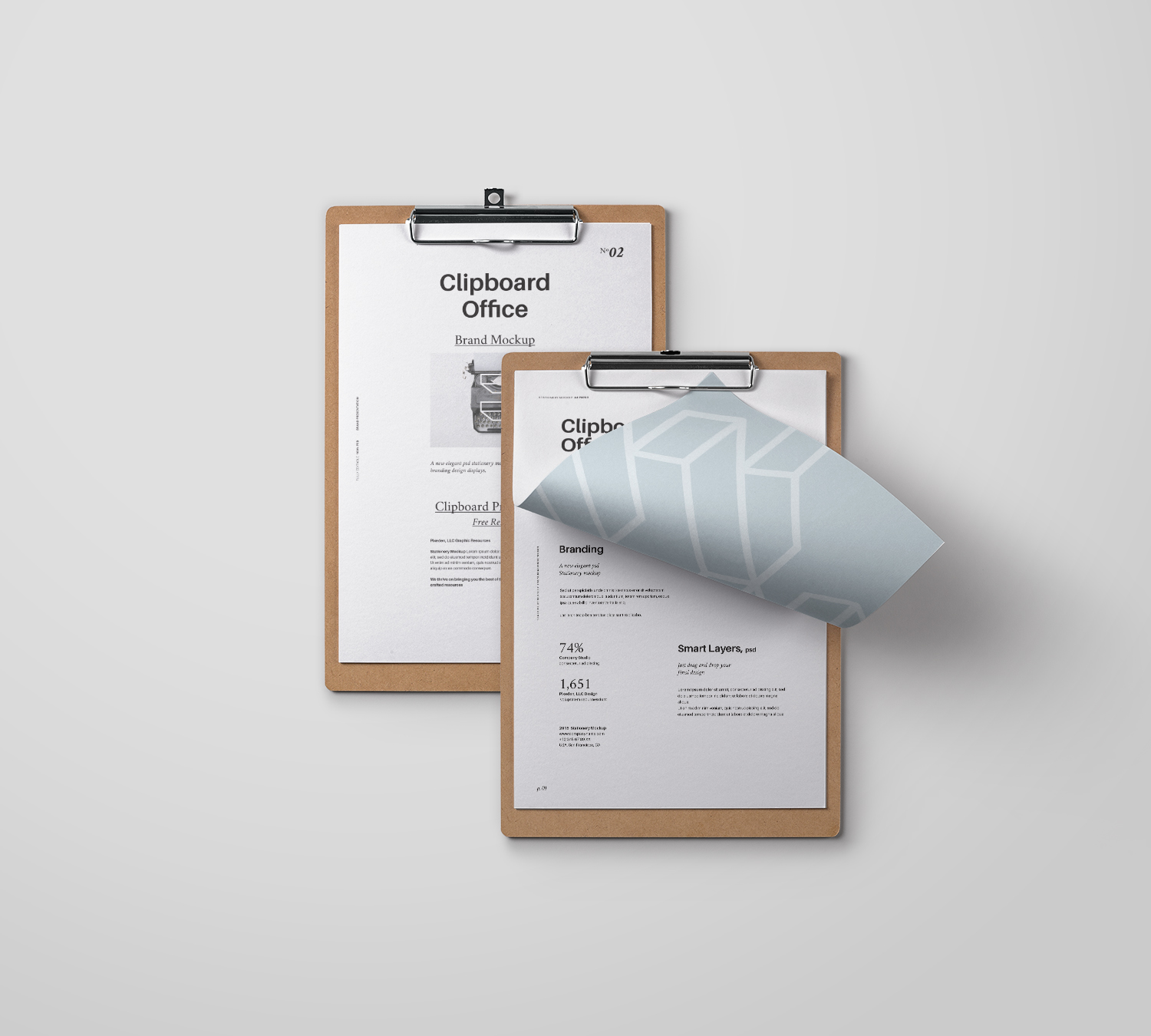 Psd Clipboard Stationery Mockup