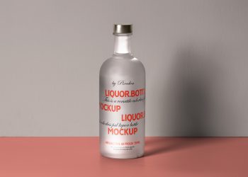 Psd Liquor Bottle Mockup Template