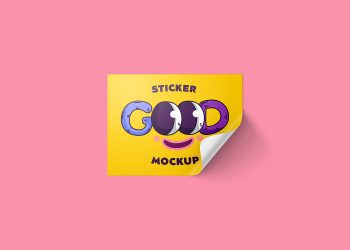 Rectangle Stickers Mockup