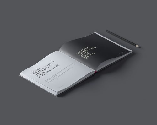 Square Psd Hardcover Book Mockup