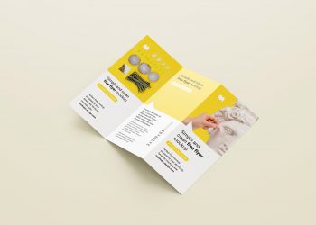 US Tri-fold Flyer Mockup