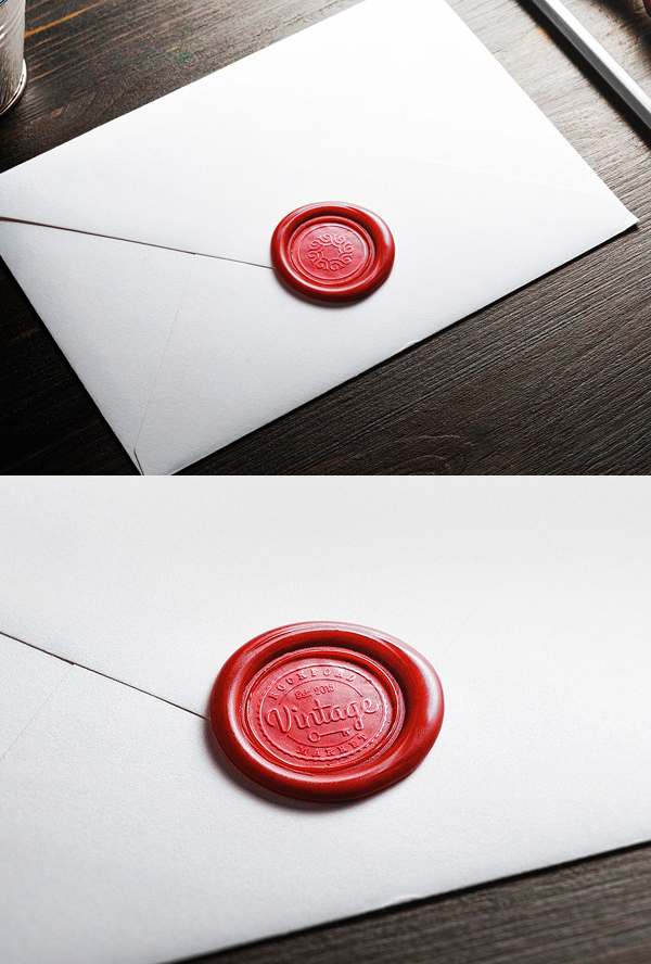 Wax Seal Logo Mockups