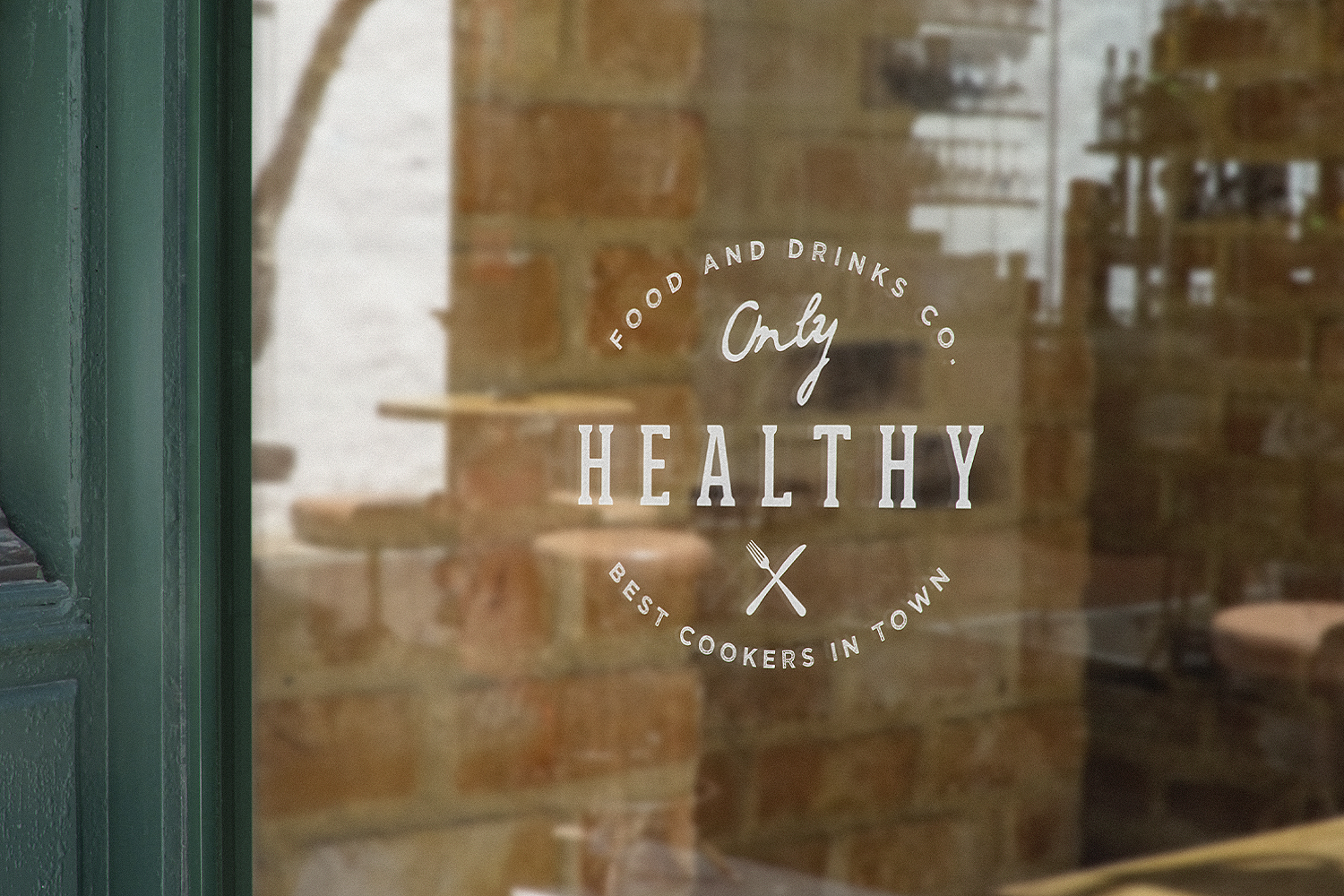 Window Sign Logo Mockups