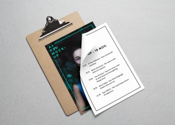 A4 Paper PSD Mockup