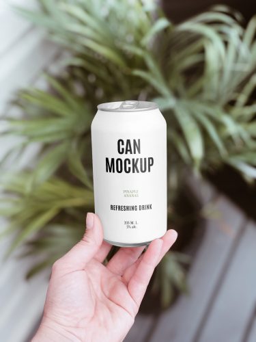 Aluminium Can Mockup