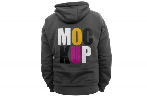 Back Side Black Hoodie Mockup Free Psd