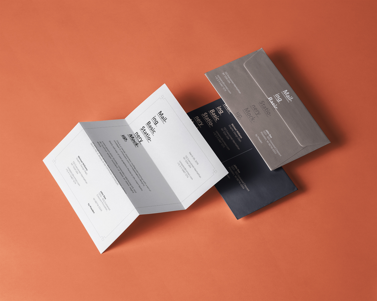 Basic Mailing Stationery Mockup