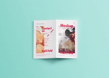 Bi Fold Brochure Mockup