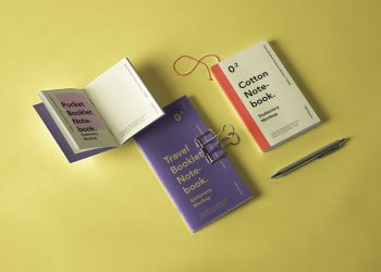 Booklet Notebook Psd Mockup Set