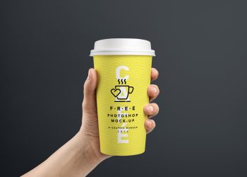 Coffee Cup in Hand Mockup