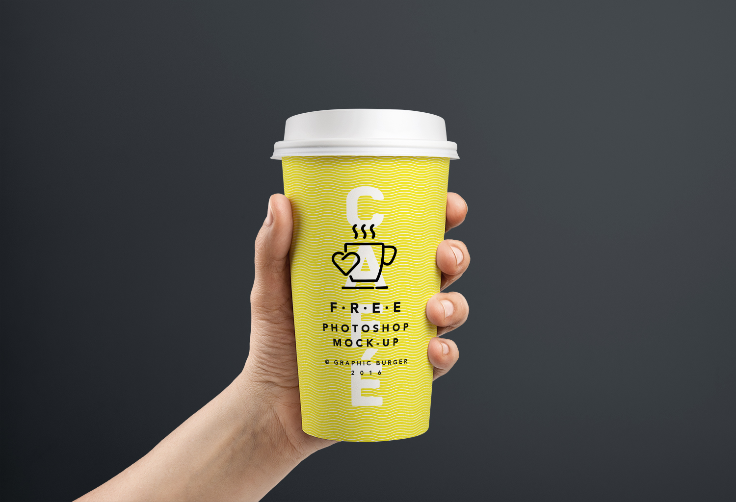 Coffee Cup in Hand Mockup