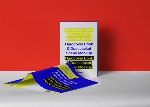 Dust Jacket Hardcover Psd Book Mockup Set