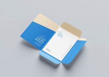 Free 3 Flap Folder Mockup