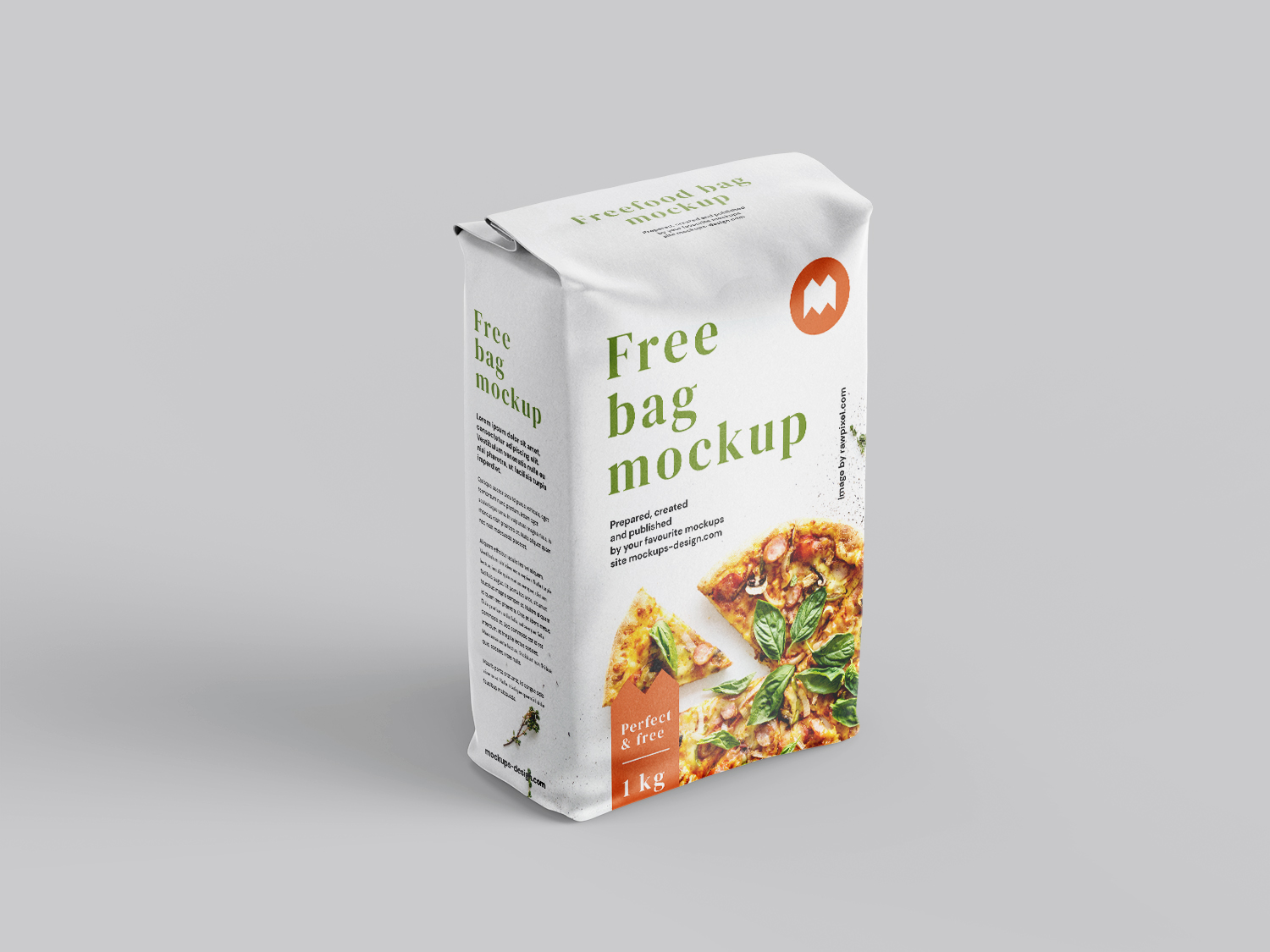 Free Food Bag Mockup