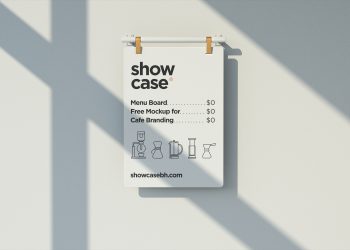 Free MenuBoard Mockup