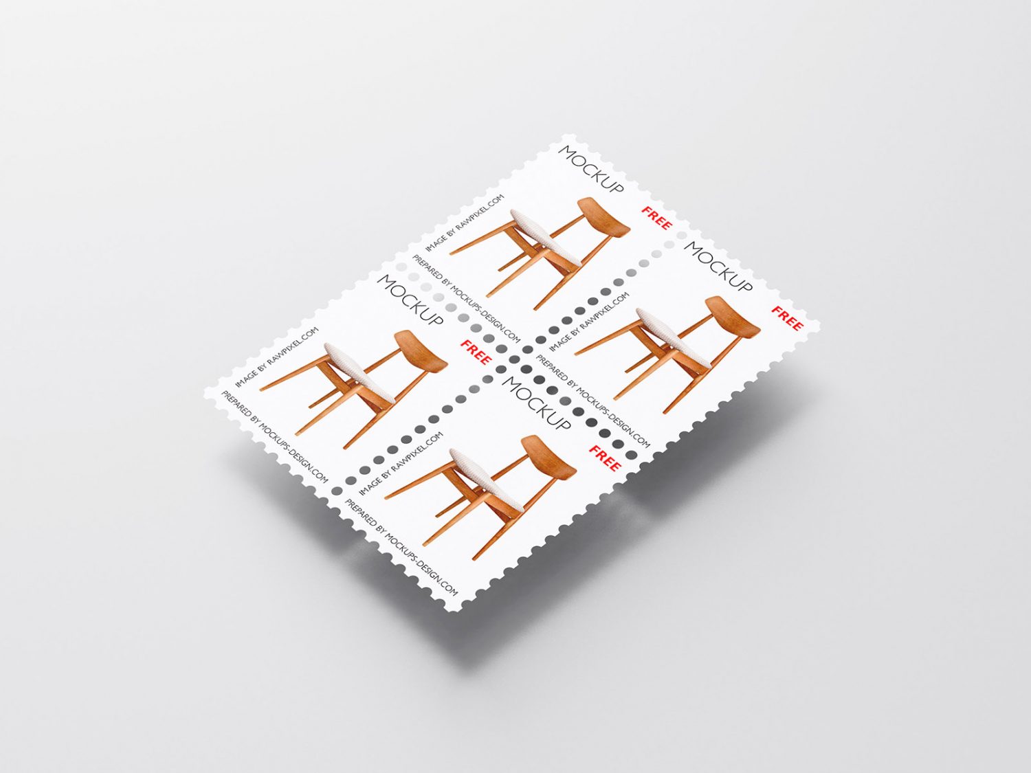 Free Postage Stamp Mockup