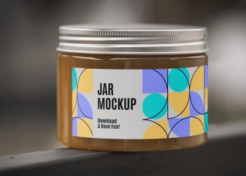 Glass Jar Mockup