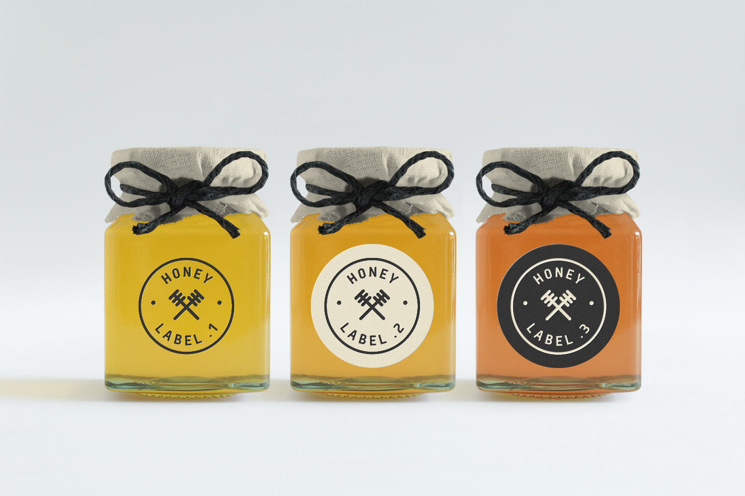 Honey Jars PSD Mockup