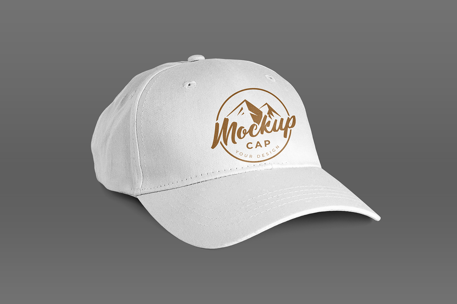 Isolated White Cap Mockup Free Psd