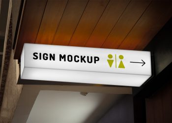 Light Sign Mockup