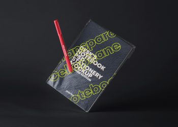 Notebook Transparent Cover Mockup