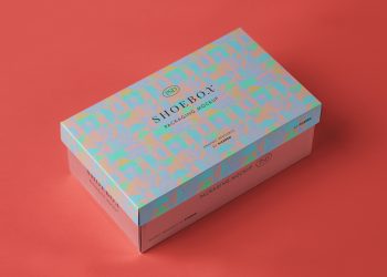 Packaging Psd Box Shoe Mockup