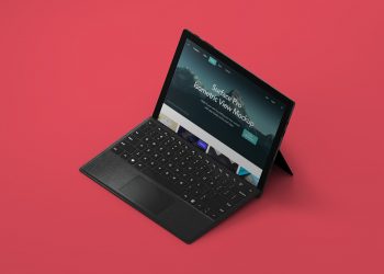 Perspective Psd Surface Pro Mockup