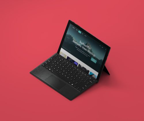 Perspective Psd Surface Pro Mockup