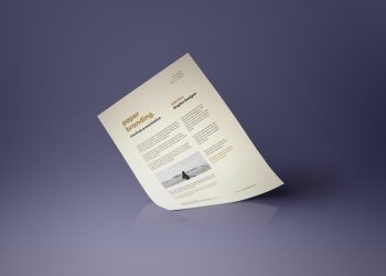 Psd A4 Paper Mockup