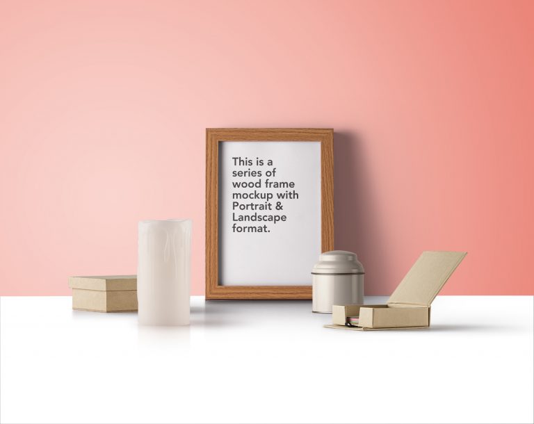 Wood Frame Free Mockup | Free Mockup World