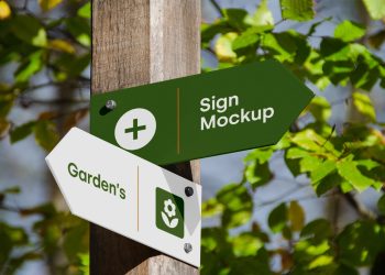 Wayfinding & Signage PSD Mockup