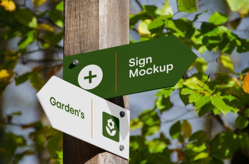 Wayfinding & Signage PSD Mockup