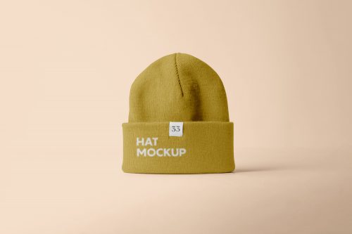 Winter Hat Mockup