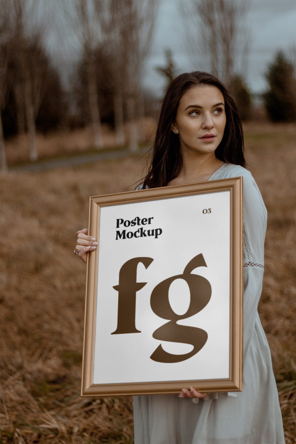 Women with Poster Mockup