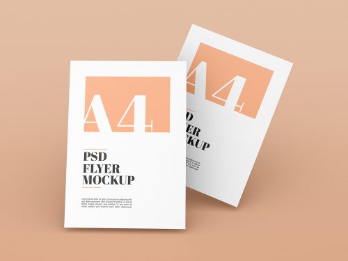 A4 PSD Flyer Mockup