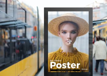 Bus Stop Billboard Mockup