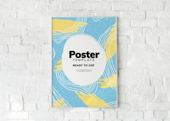 Colorful Poster Free Mockup