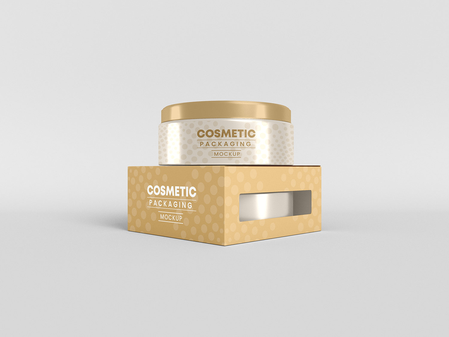 Cosmetic Container Packaging Mockup