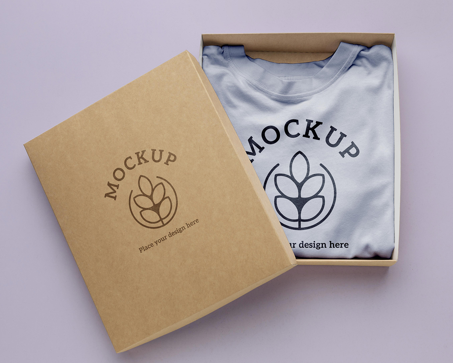 Ecological T-Shirt Packaging Free Mockup