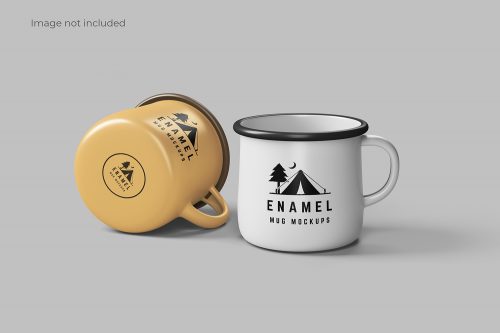 Enamel Mug Mockup