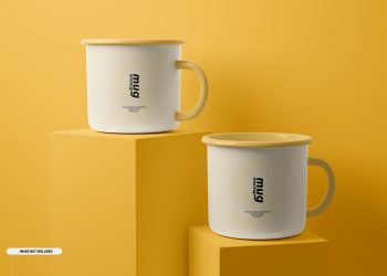 Enamel Mug Mockup