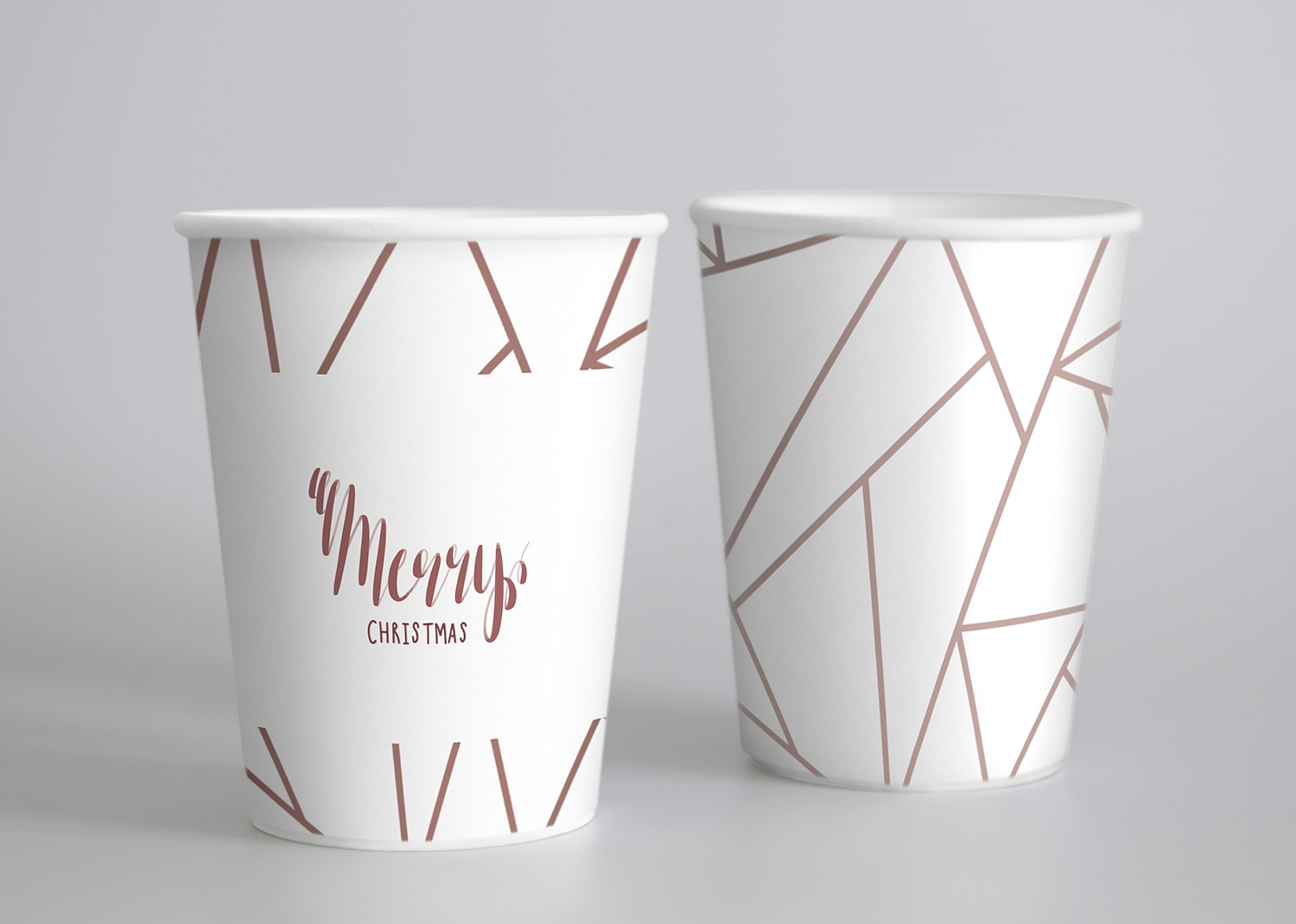 Festive Paper Cup Mockup