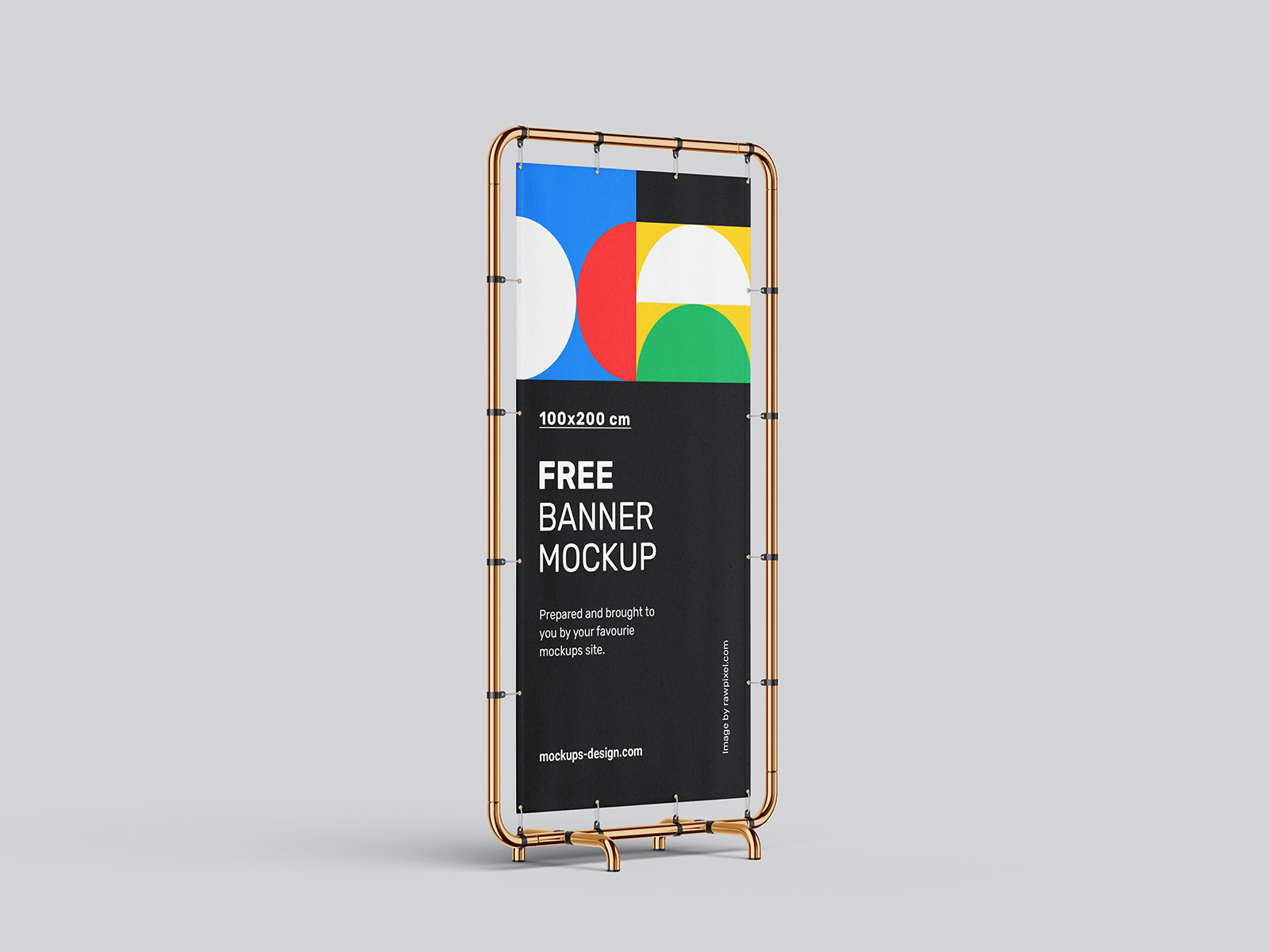 Free Banner Stand Mockup