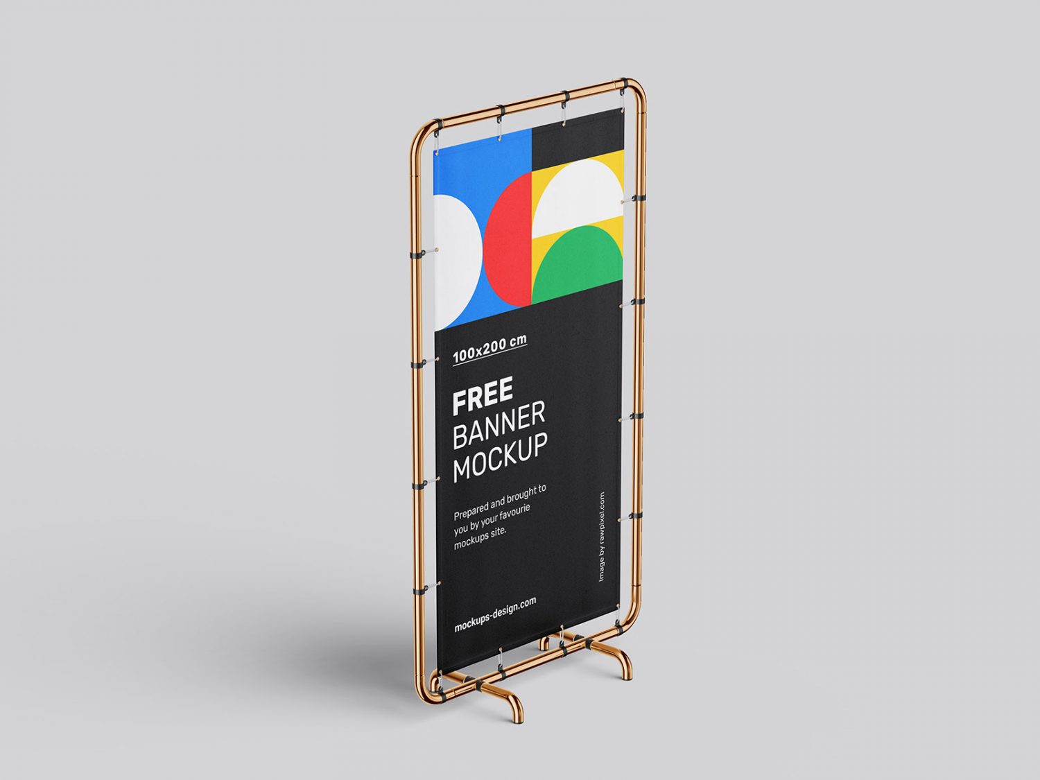 Free Banner Stand Mockup