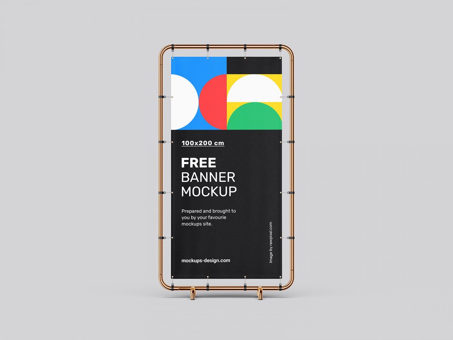 Free Banner Stand Mockup