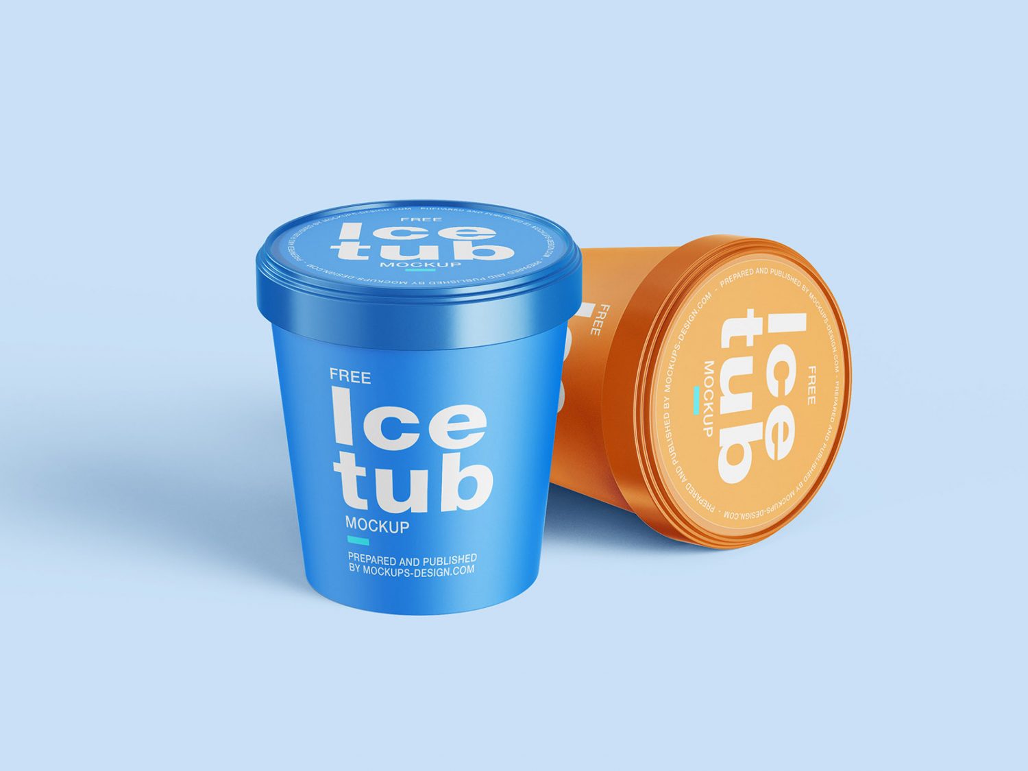 Free Ice Cream Tub Mockup