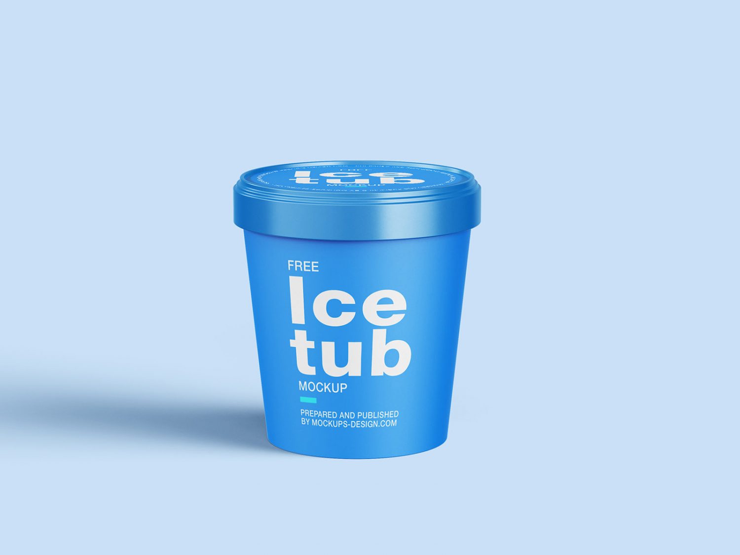 Free Ice Cream Tub Mockup